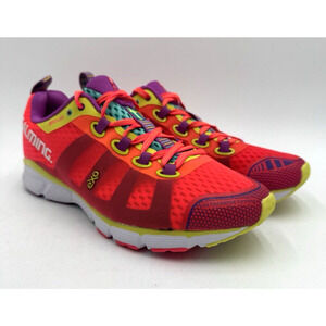 USED Salming ENROUTE Women's Running Sneaker Orange/Pink US Size 9.5 Medium